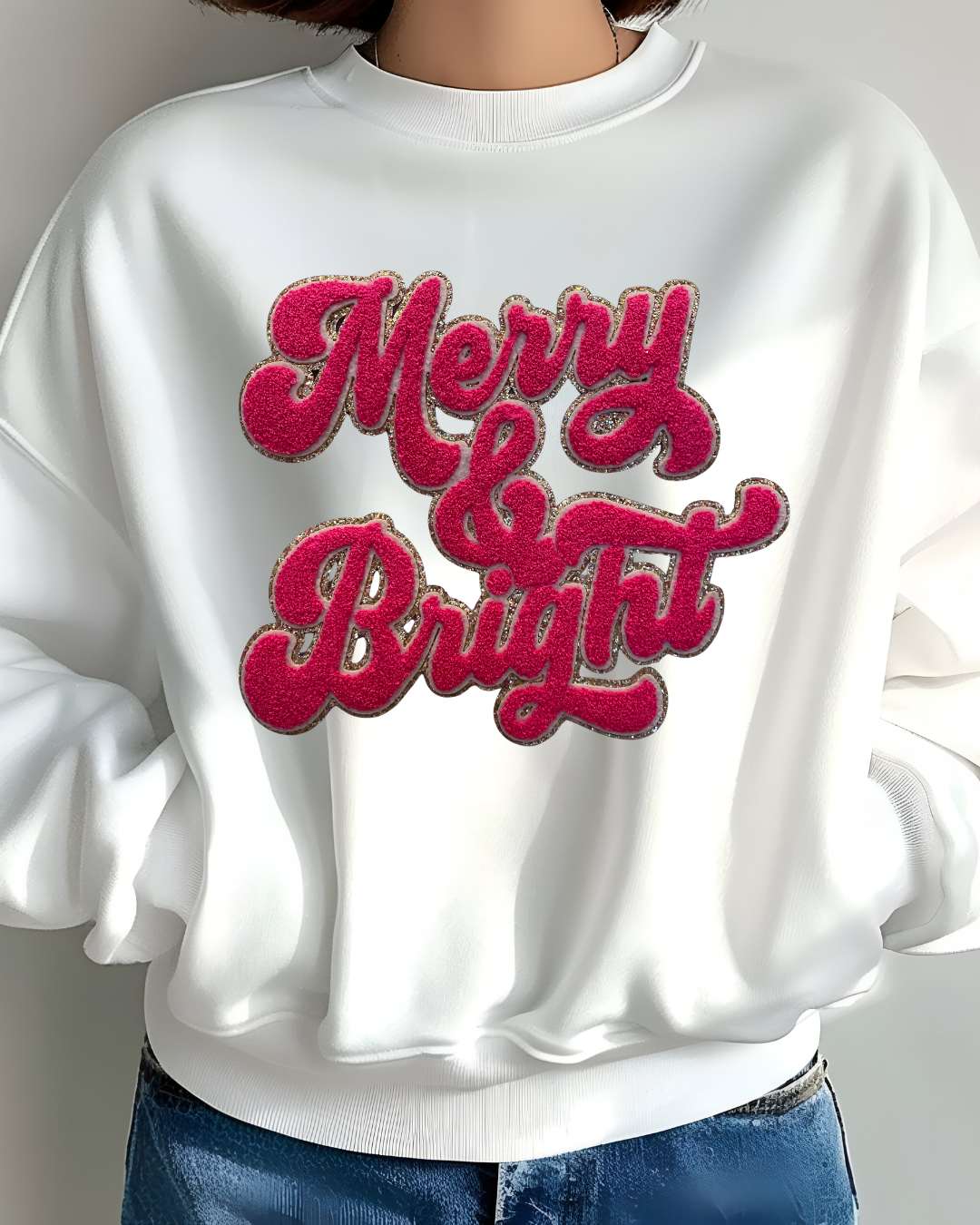 Merry & Bright Chenille Sweatshirt