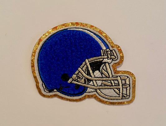 FOOTBALL HELMET HAT PATCH (ROYAL BLUE)