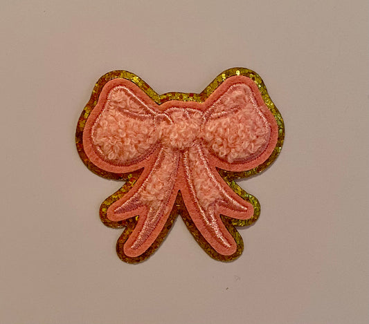 BOW HAT PATCH (LIGHT PINK)