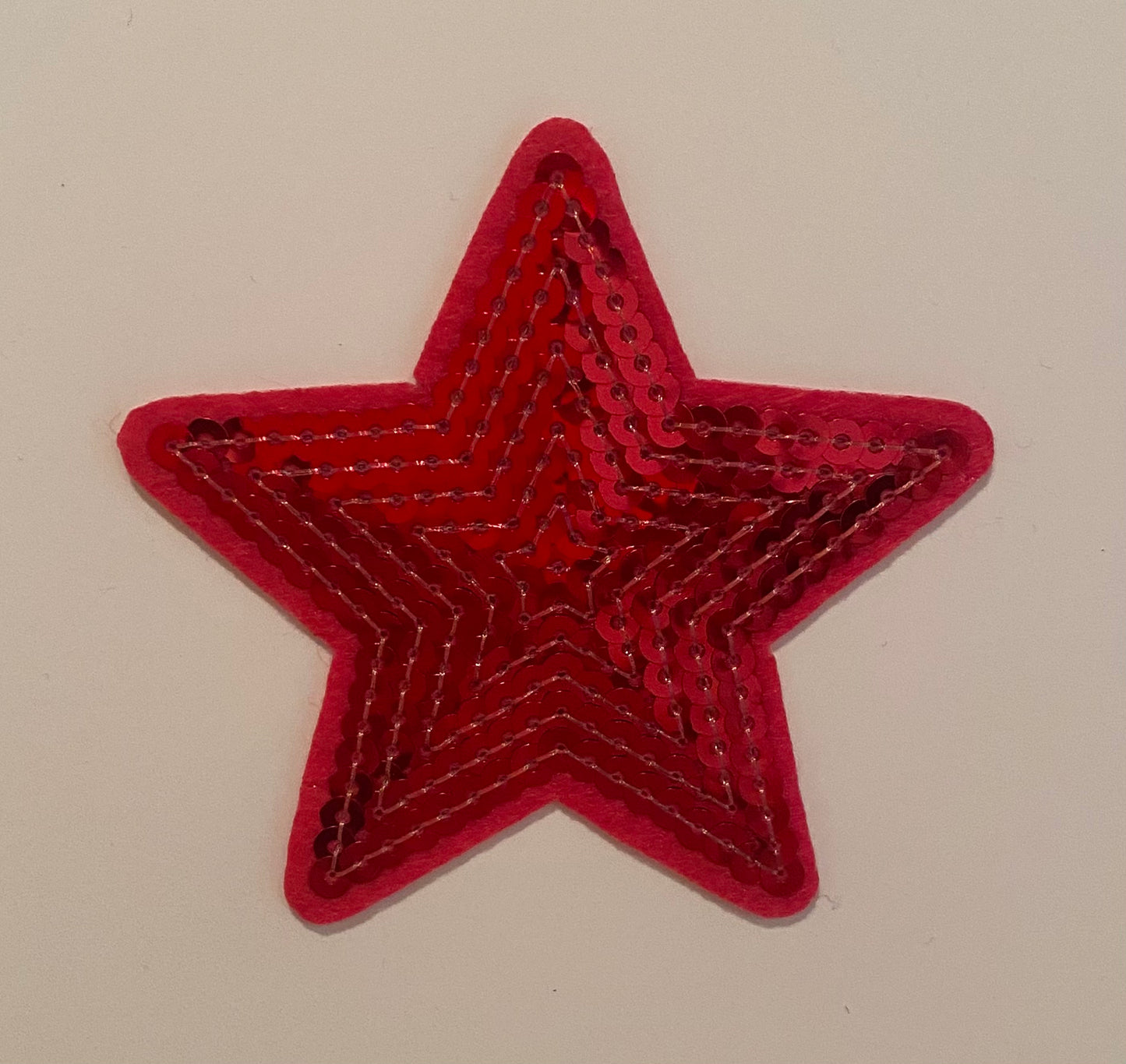 STAR SEQUIN HAT PATCH (FUSHIA)