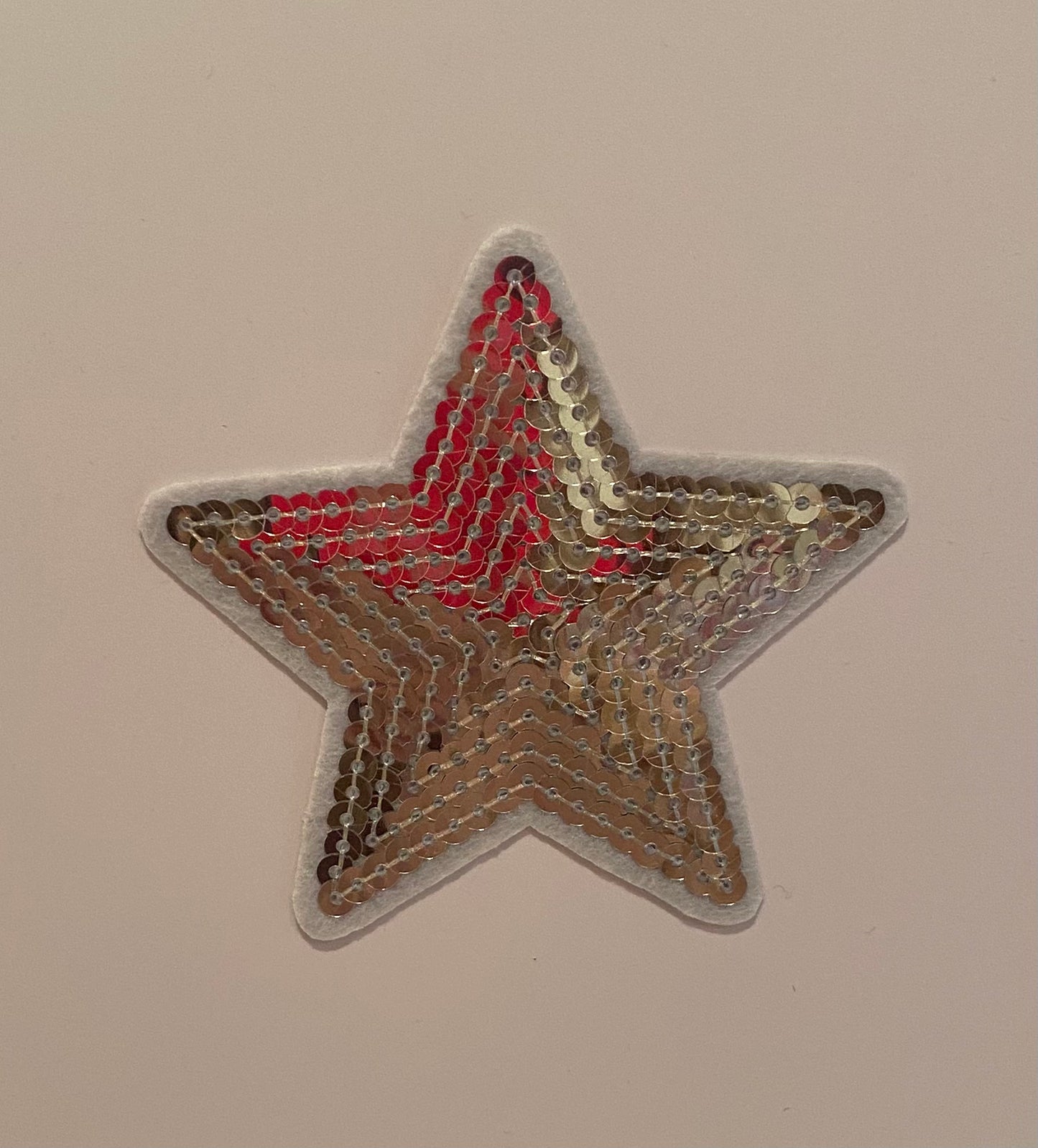 STAR SEQUIN HAT PATCH (SILVER)