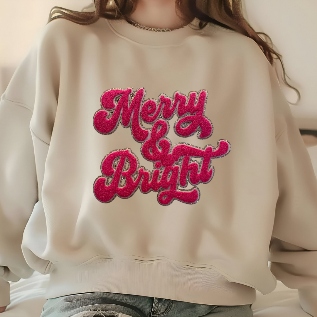 Merry & Bright Chenille Sweatshirt