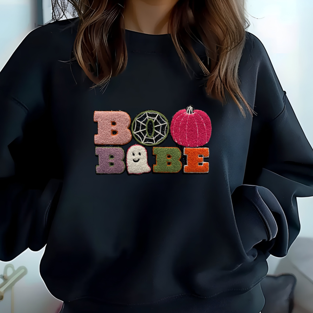 Boo Babe Chenille Sweatshirt