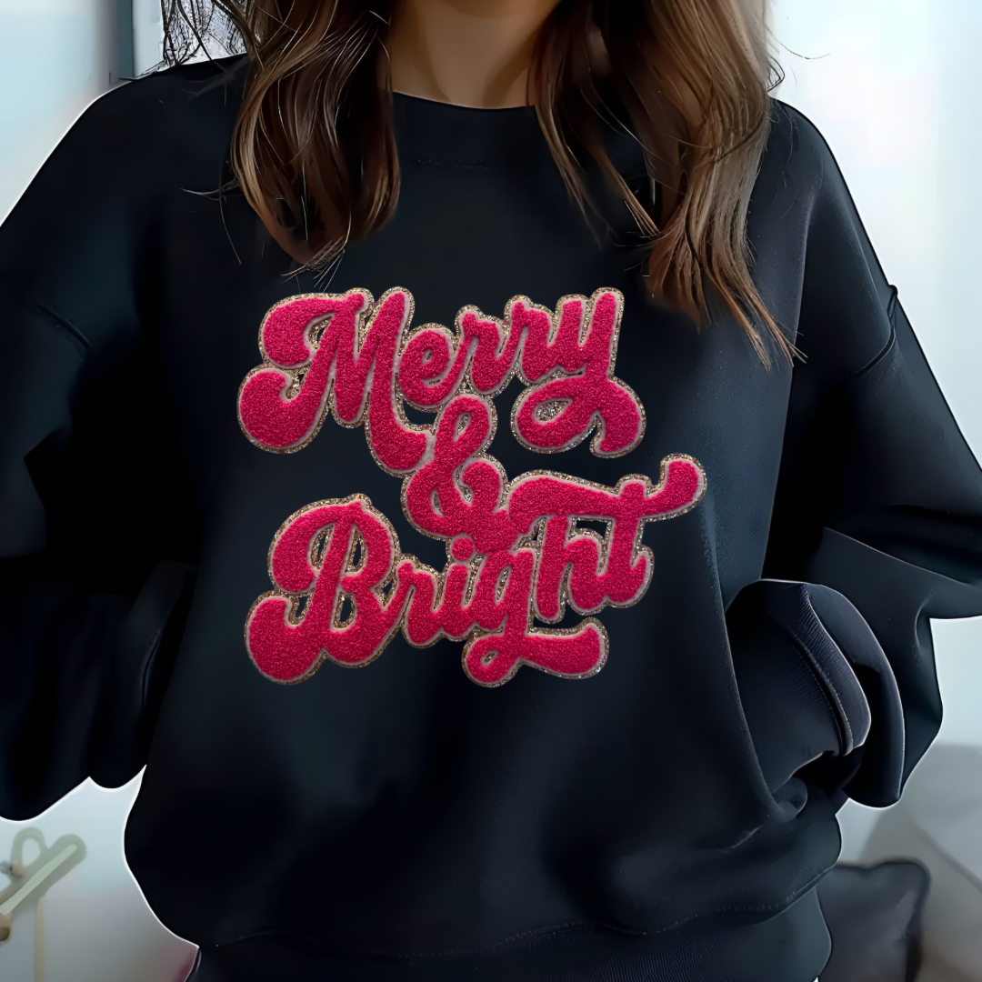 Merry & Bright Chenille Sweatshirt