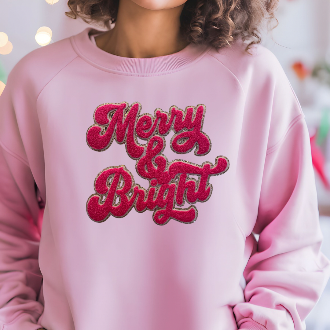 Merry & Bright Chenille Sweatshirt