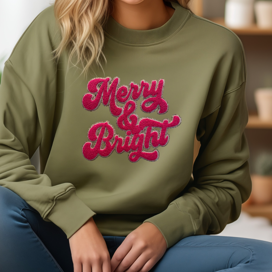 Merry & Bright Chenille Sweatshirt