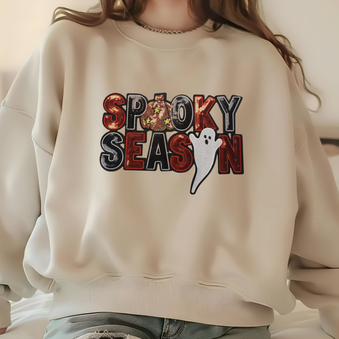 Spooky Season Sequin Sweatshirt