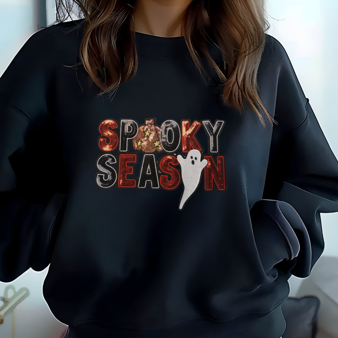 Spooky Season Sequin Sweatshirt