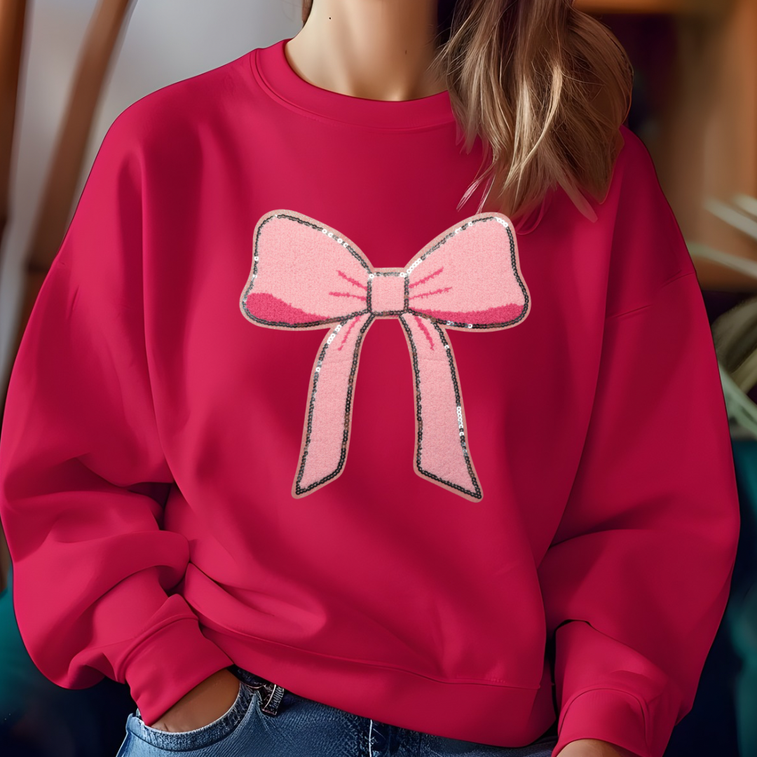 Bow Chenille Sweatshirt