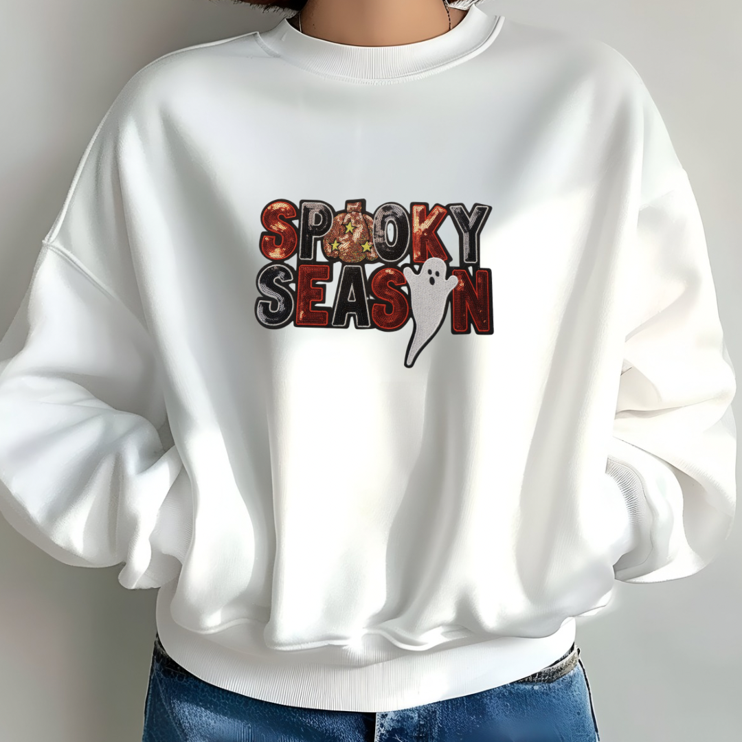 Spooky Season Sequin Sweatshirt