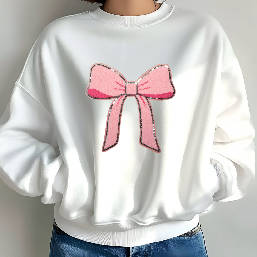 Bow Chenille Sweatshirt