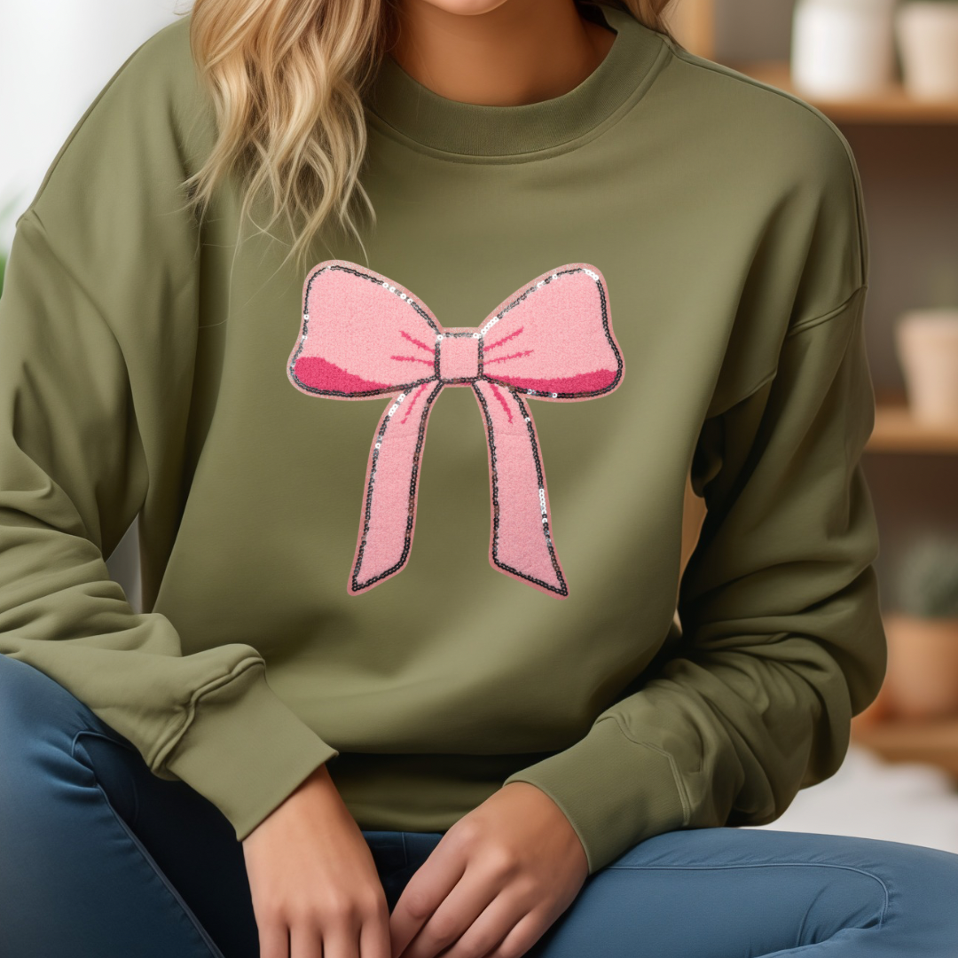 Bow Chenille Sweatshirt